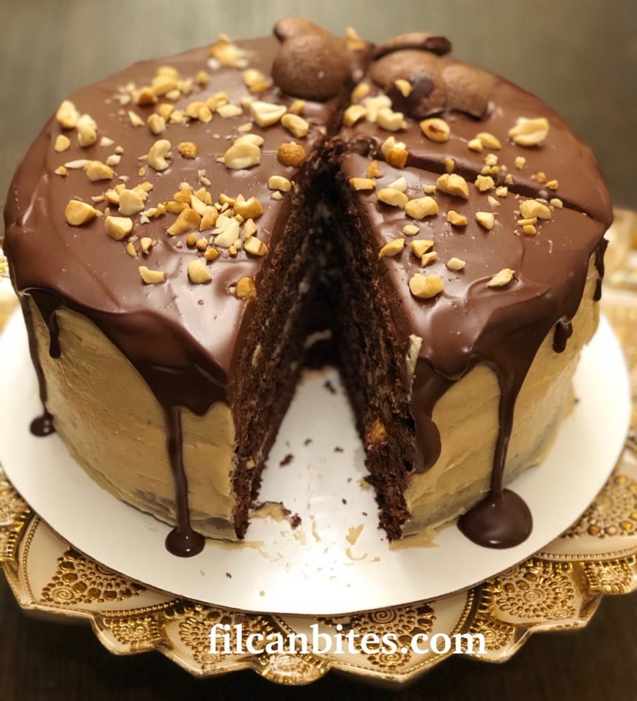 Chocolate Cream Cheese & Peanut Butter Cake