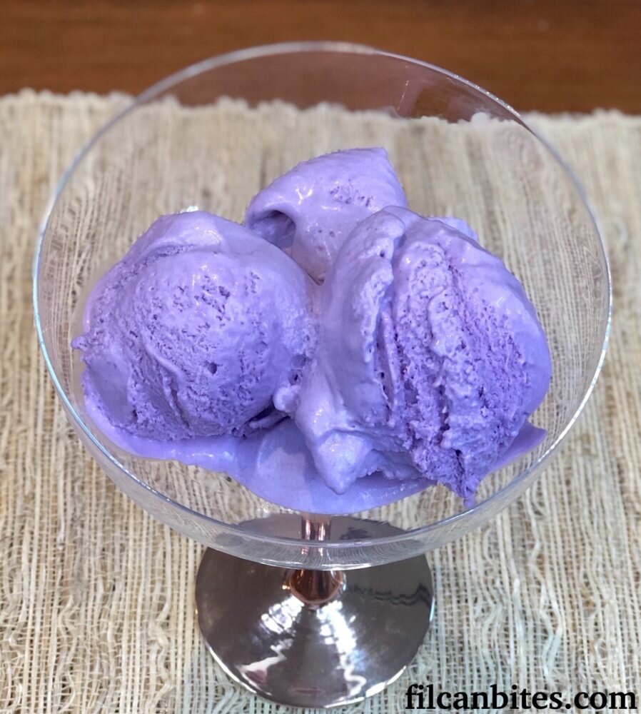 Homemade Ube Ice Cream (Purple Yam Ice Cream)